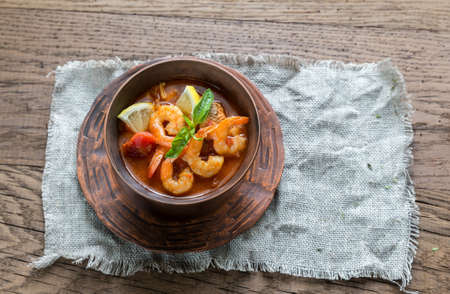Bouillabaisse seafood soup