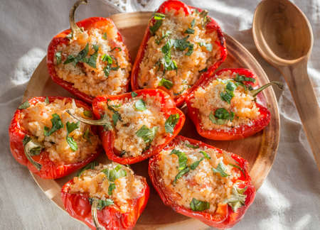 Stuffed peppersの写真素材