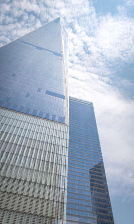 NEW YORK - JULY 13: Freedom Tower (1 WTC) in Manhattan on July 13, 2015. One World Trade Center is...
