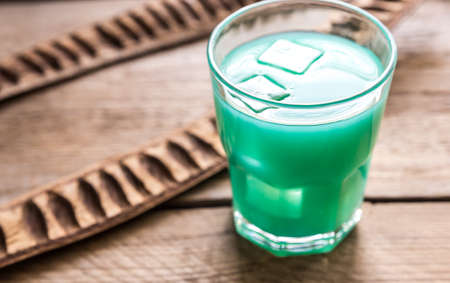 Blue curacao cocktailの写真素材