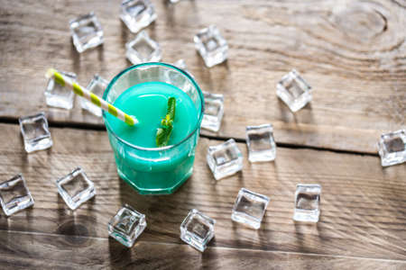 Blue curacao cocktailの写真素材