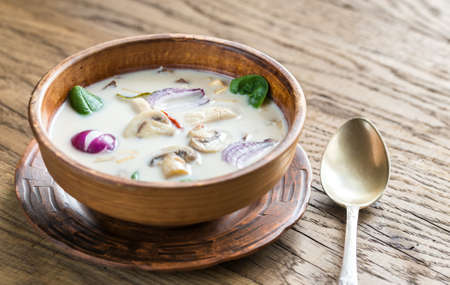 Tom Kha Gai Chicken Coconut Soupの写真素材