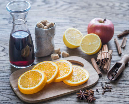 Mulled wine ingredientsの写真素材