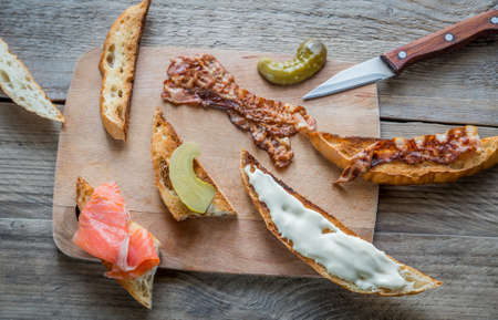 Toast sandwichesの写真素材