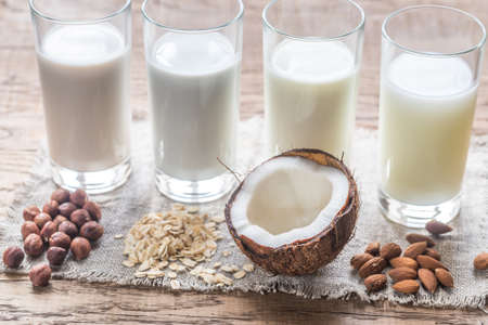 Non-dairy milksの写真素材