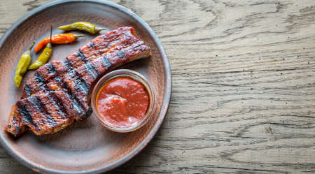 Grilled ribsの写真素材