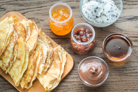 Crepes with toppings