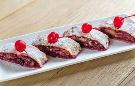 Cherry strudelの写真素材