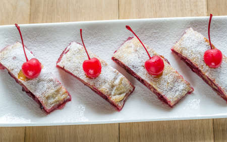 Cherry strudelの写真素材