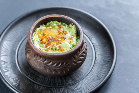 Guacamole hummusの写真素材