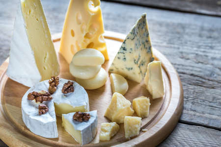 Various types of cheese