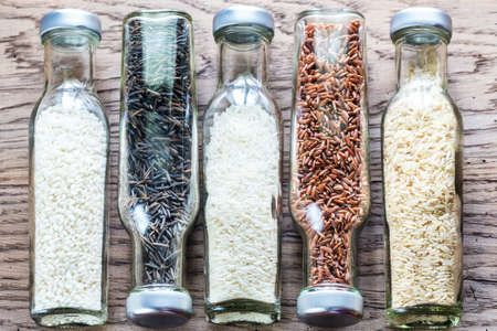 Various types of riceの写真素材