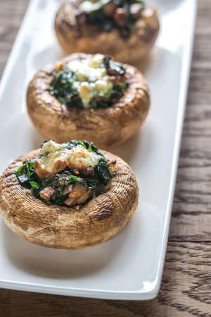 Stuffed mushroomsの写真素材