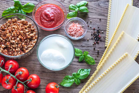 Lasagna ingredients