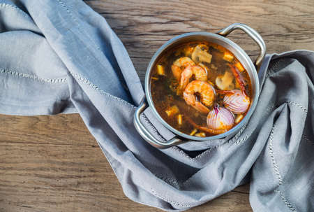 Thai tom yum soupの写真素材