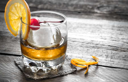 Old Fashioned Cocktailの写真素材