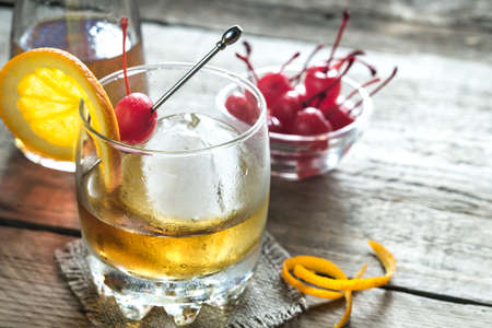 Old Fashioned Cocktailの写真素材