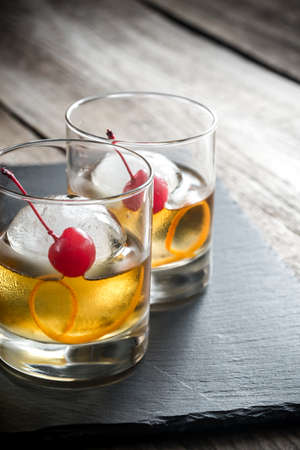 Old Fashioned Cocktailsの写真素材