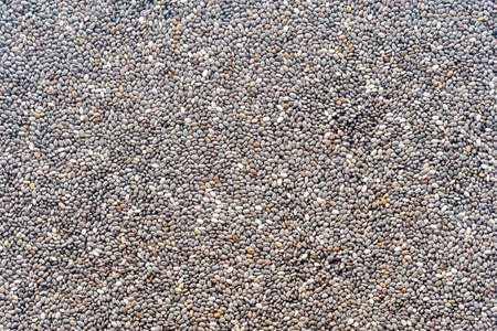 Chia seeds: top viewの写真素材