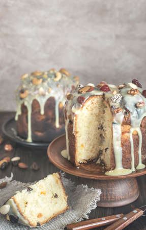 Homemade panettoneの写真素材