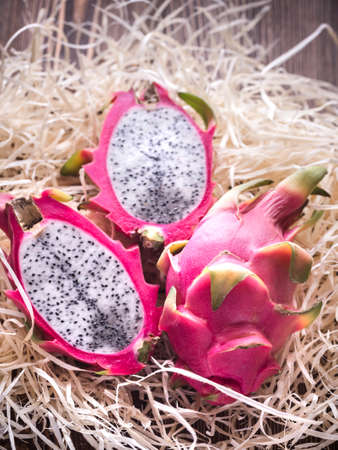 Dragon fruit close upの写真素材