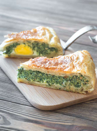 Torta Pascualina - Spinach and Ricotta Tartの写真素材