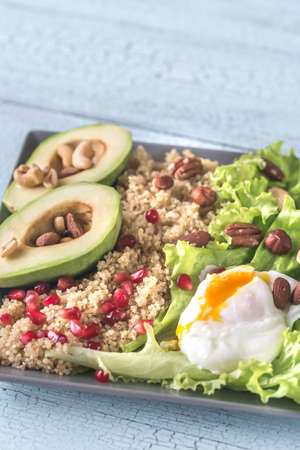 Portion of healthy breakfastの写真素材