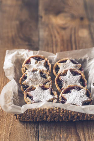 Mince pies  - traditional Christmas pastryの写真素材