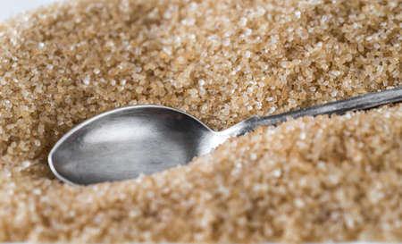 Spoon in brown sugarの写真素材