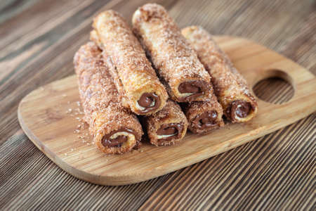 French chocolate roll-ups