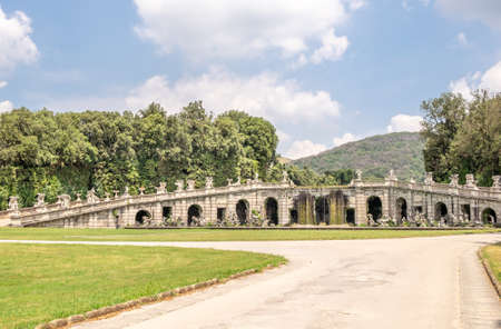 18th Century The Fountain of Aeolus, Caserta, Italyの写真素材