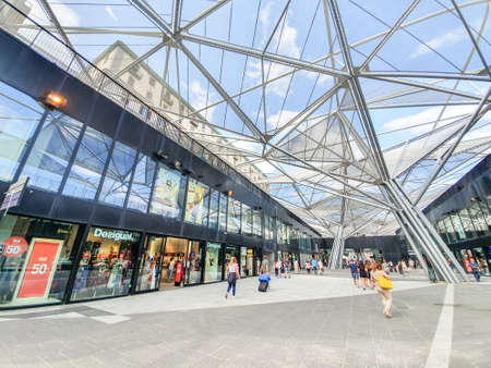 NAPLES, ITALY - JULY 16: Train station in Naples