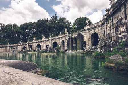 18th Century The Fountain of Aeolus, Caserta, Italyのeditorial素材