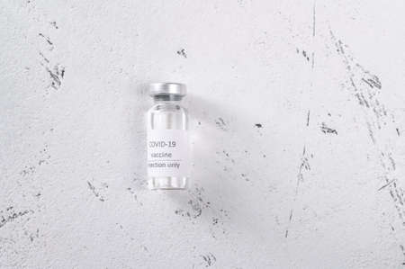 A tube of COVID-19 coronavirus vaccineの写真素材