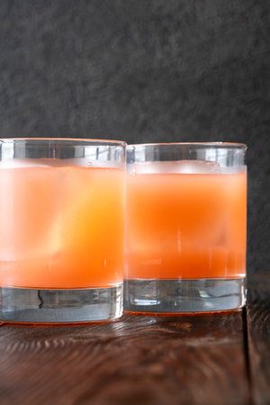 Guava, lime, and tequila blend in tropical harmony with citrus-laced eleganceの写真素材