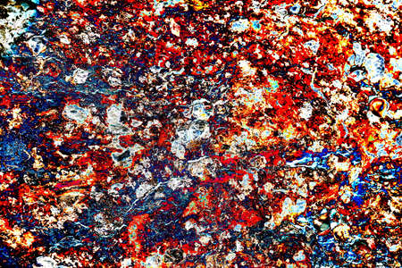 Abstraction surface of a shell rock, changed colors, colorful background.
