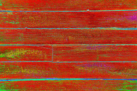 Wooden boards are painted with large strokes of paint, changed colors, bright colorful background.の写真素材
