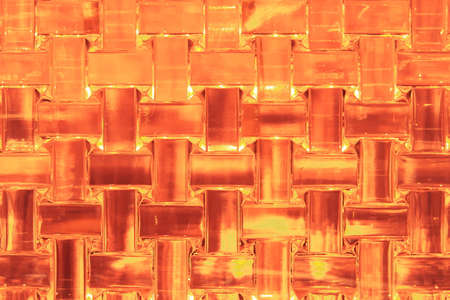 Crystal transparent braid in transmitted light, transparent background with reflections of light,...
