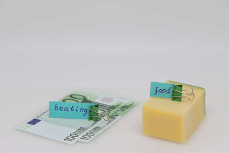Bulb on the scales. Weight loss, diet and weight control. Still life with healthy food and scales....