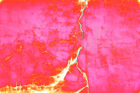 Plastered wall with crack, background texture. High quality photo. Changed color scheme