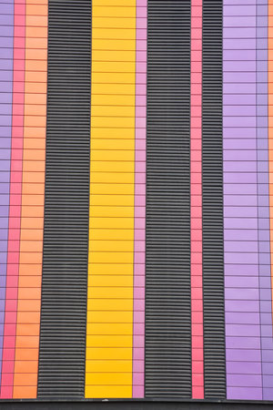 Colorful wall of an australian modern building as a background texture, architectural background