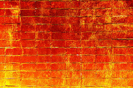 Red white wall background. The texture of the old brick wall is horizontal. brick background....