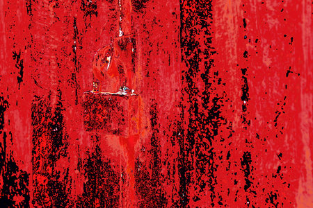 Old rusty lock on metal doors, changed color scheme, pastel toneの写真素材