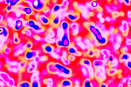 Abstract bokeh background of shiny candy wrappers. Changed color scheme. colorful background