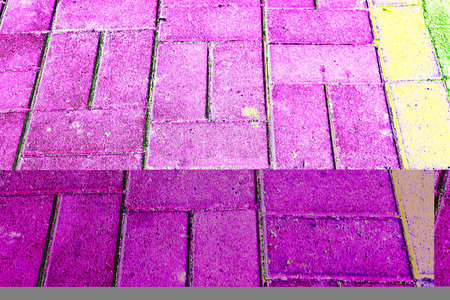 paving slabs in the city. background texture. Changed color schemeの写真素材