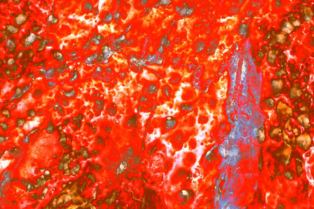 Texture of natural stone. Natural pattern, cracks and uneven surface on stone block. Changed color...