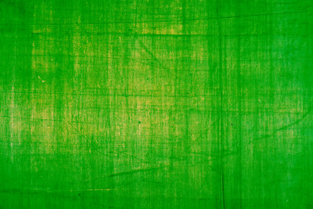 Tarpaulin, crumpled blue tarp. Background of strong, flexible, waterproof material. Canvas or polyester coated with polyurethane. Polyethylene, plasticsの写真素材