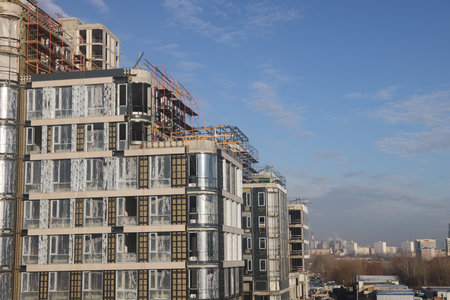 Examples of architecture of new buildings in Moscow, residential areas, Moscow 2024