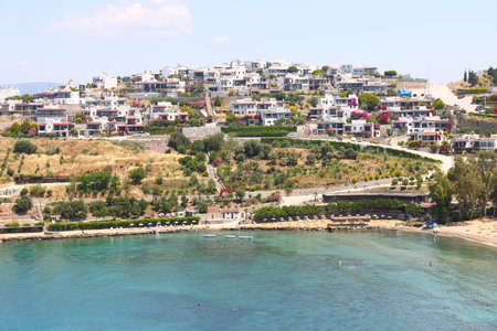 Turkish Aegean coast, picturesque landscapes, greenery and sea, May 2023の写真素材