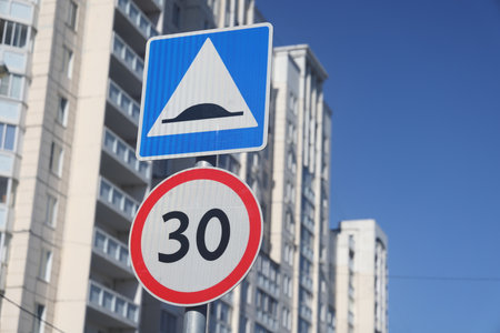 road signs, traffic sign, traffic rules, urbanismの写真素材